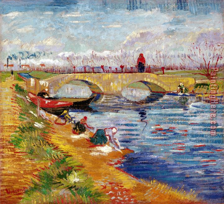 Vincent van Gogh The Gleize Bridge over the Vigneyret Canal